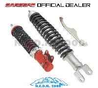 KIT AMMORTIZZATORI ANTERIORE POSTERIORE CARBONE ROSSO VESPA PK 50 XL N RUSH