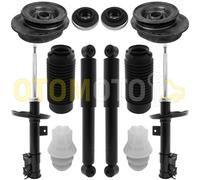 KIT AMMORTIZZATORI ANTERIORI POSTERIORI COMPLETO FIAT 500 CON TAMPONI E SUPPORTI