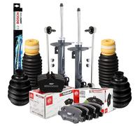 KIT AMMORTIZZATORI ANTERIORI, TAMPONI, BIELLETTE, CUFFIE LATO RUOTA, PASTIGLIE ANTERIORI E POSTERIORI, SPAZZOLE TERGICRISTALLO PER CLASSE A 180 CDI