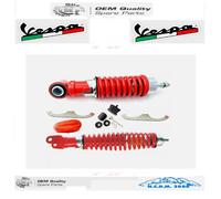 KIT AMMORTIZZATORI CARBONE ANTERIOR POSTERIORE REGOLABILE ROSSO VESPA 50
