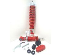 KIT AMMORTIZZATORI CARBONE ANTERIORE POST REGOLABILE ROSSO PER VESPA 50 SPECIAL
