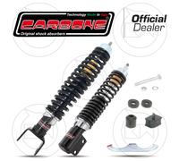KIT AMMORTIZZATORI CARBONE SPORT TURING NERO ANTERIORE + POSTERIORE VESPA PX150