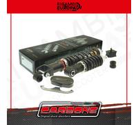 KIT AMMORTIZZATORI HI-TECH CARBONE CARBONIO VESPA 50 R FARO TONDO +POST REGOLABI