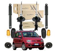 Kit Ammortizzatori Monroe Roadmatic Fiat Panda 169 4x4 4pz + Supporti e Tamponi