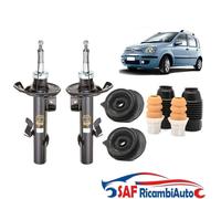 KIT AMMORTIZZATORI + SUPPORTI E TAMPONI ANTERIORI FIAT PANDA 1.2 e 1.3 MJET