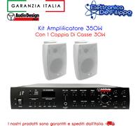 Kit Amplificatore 350W Con 2 Coppie Di Casse 30W