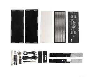 Kit analizzatore musicale a LED, display Vu Meter stereo a 32 bit con 8 effetti visivi, elaborazione del segnale audio Fft, parti di saldatura fai da te per progetti elettronici (verde)
