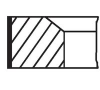 Kit Anelli Pistone MAHLE 002 19 N0 Per MERCEDES-BENZ, PUCH