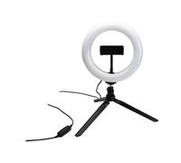 Kit Anello luminoso XL Influence 20 cm bianco con treppiede da 1,6 m