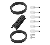 Kit Anello per Telescopio Guida, Set di Anelli per Telescopio Guida Regolabile con Diametro Interno di 43-70 Mm Anello per Ricerca Stellare per Telescopio Interamente in Metallo