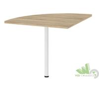 KIT ANGOLO ARROTONDATO PER SCRIVANIA TVILUM PRIMA CM.80X80X74H 80458AK CON GAMBA