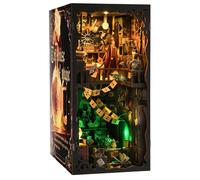 Kit angolo libro Magic House Puzzle in legno fai-da-te Scaffale Inserto Decor Modello casa delle bambole Fermalibri Costruzione Decorazione della casa Regali