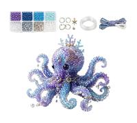 Kit Animali Con Perline - Ciondoli 3D Realistici A Tema Mare - Kit per Creare Portachiavi di Perline,per Progetti DIY Principianti Appassionati Decorazioni Natalizie Attività in Classe