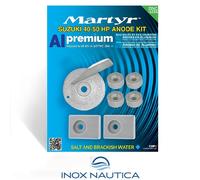 KIT ANODI SUZUKI 40-50 HP IN ALLUMINIO FUORIBORDO BARCA GOMMONE