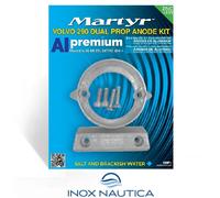 KIT ANODI VOLVO PENTA 290 DUAL PROP IN ALLUMINIO FUORIBORDO BARCA GOMMONE