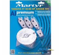 KIT ANODI YAMAHA 40/60cv-SELVA DORADO IN ALLUMINIO MARTYR