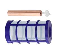 Kit anodo di rame ionizzatore solare per piscine - Anodo di ricambio, schermo cestello e vite | Asta in rame resistente da 4 ″ con molla per il controllo delle alghe a risparmio di cloro nelle piscine