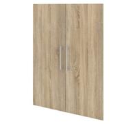 Kit ante per armadio libreria Prima colore quercia con maniglie cm 84x106H