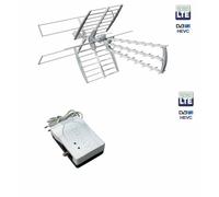 Kit antenna digitale terrestre antenna + centralino per DVB T2 Teleco