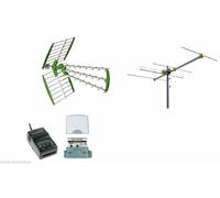 Kit antenna digitale terrestre DVBT HD UHF + VHF 4el. + miscelatore Offel fi...