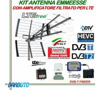 KIT ANTENNA TV DIGITALE + ALIMENTATORE, AMPLIFICATORE E PUNTATORE DI SEGNALE