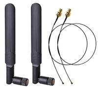 Kit antenna WiFi doppia banda 2x8dBi 2.4/5/5.8GHz RP-SMA + 2 cavi da pigtail U.FL/IPEX a RP-SMA femmina 21CM per mini scheda PCIe, router, ripetitori, PC, droni FPV UAV, PS4 miglioramento del segno