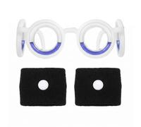 Kit Anti Nausea 3 Pezzi: Occhiali per Mal d'Auto e Braccialetti Antinausea, Rimedio Efficace per Mal di Mare, Cinetosi e Vertigini, Ideale per Viaggi in Nave, Aereo e Macchina, Blu e Nero