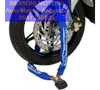 KIT ANTIFURTO MOTO CATENA ACCIAIO CEMENTATO-TG.XL T.J.MARVIN Z11 Blu Z011-00