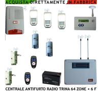 Kit Antifurto Radio Dany Centrale Trina 32 Zone Radio 6 Filo 3 D.T. Tenda 3 Infr