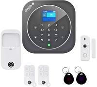 Sistema di Allarme casa senza fili, WIFI, GSM, Kit Dadvu DV-2AT, Combinatore Telefonico, 100 zone, App DadVu (Smart Life - tuya), Compatibile Google Home ed Alexa