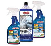 Kit Antigelo Auto Parabrezza Mafra - Cristalbel -70° x1 - Notice 500ml x2 | Set Antighiaccio Parabrezza Cristalli Auto 3 Pezzi
