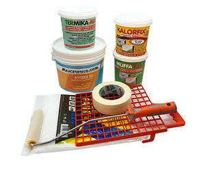 Kit Antimuffa Fai Da Te Completo di Muffa Ko 1lt + Kalorfix 1lt + Termicamix 1lt + Pittura Baldini Bianca 2,5 lt + Set Accessori Omaggio