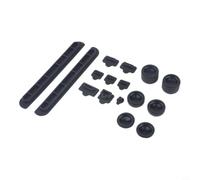 Kit antipolvere in silicone per Nintendo Switch, 2-16 pezzi, in gomma morbida, protezione antigraffio per prese LAN USB-C, accessori neri