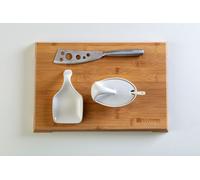 Kit Aperitivo Tagliere Legno Scuro 38,3x26,7x2,8 cm con Accessori