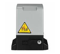 Kit apri cancello, Apricancello Elettrico Scorrevole da 1200 KG, Motore AC 550 W Cancello Automatico con Sensore a Infrarossi Telecomandi Rack 4 m