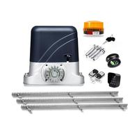 Kit apri cancello, Modello base Apricancello Scorrevole AC600KG 1400LBS Con 6 Metri Cremagliera In Acciaio Cerniera Gear Telaio for La Casa Villa Metallo Cancello di Ferro