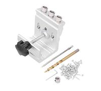 Kit apri fori 3 in 1, localizzatore per trapano per legno con punta da trapano e testa di cacciavite, strumento guida per fori in alluminio ad alta efficienza per progetti di