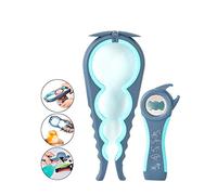 Kit apribottiglie Easy Jar, apri barattoli multifunzione 5in1 e 4in1, semplici da usare per bambini, anziani e affetti da artrite, ausilio per pinza manuale in silicone