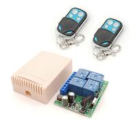 Kit apricancello, AC 10. Amp 220. 0W 4CH 433M. Regolatore del ricevitore del relè del relè wireless del telecomando HZ RF for il garage porta GUIDATO Lampadina per vialetto di casa(1RC 2B)