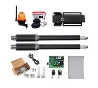 Kit apricancello, Apriporta Attuatore lineare DC Ingranaggio a vite senza fine Apriporta automatico a battente Tubo elettrico, luce, pulsante, operatore GSM per vialetto di casa(KIT M)