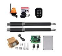 Kit apricancello, Apriporta Attuatore lineare DC Ingranaggio a vite senza fine Apriporta automatico a battente Tubo elettrico, luce, pulsante, operatore GSM per vialetto di casa(KIT G)
