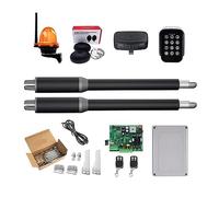 Kit apricancello, Apriporta Attuatore lineare DC Ingranaggio a vite senza fine Apriporta automatico a battente Tubo elettrico, luce, pulsante, operatore GSM per vialetto di casa(KIT I)
