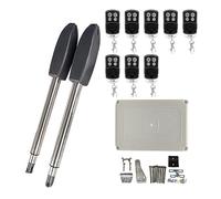 Kit apricancello elettrico automatico da 400 kg Pull Arm Drive Operatore porta battente Attuatore motore Multi telecomando opzionale Commerciale Industriale(8 remote with light)