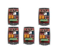 Kit apricancello elettrico, Smart Switch Universale RF Cancello del garage Apriporta Controller 433 mhz 7-250 V Ricevitore esterno a 2 canali(5PCS AC DC 7-32V)