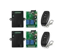 Kit apricancello elettrico, Telecomando senza fili 433Mhz AC220V 2CH Ricevitore e trasmettitore relè universale Rf for il controllo del motore della porta garage cancello(2RC 2T)