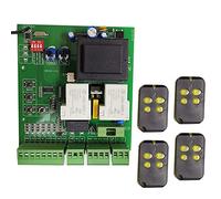 Kit apricancello Versione universale di Sliding Gate Motor Opener Scheda madre Sostituito Circuit Board può corrispondere a 433.92MHz Rolling Code Remote(1 board 4 remtoe)