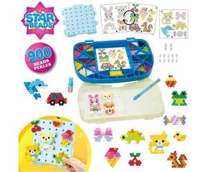 Kit Aquabeads Starter Case Blu - 900 Perle Variate con Spray e Utensili
