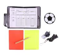 Kit arbitro di calcio, fischi di giudici in metallo, 4,33x3,15 pollici di design multifunzionale e leggero, oggetti di strumenti portatili per partite, festa, coaching, gioco di sport di calcio uomini
