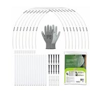 Kit Archi per Tunnel per Orto e Giardino 5 pz con Tnt 2 x 10 mt