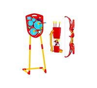 Kit arco in schiuma Iron Man Marvel con 3 frecce a ventosa, quiver regolabile e grande bersaglio su piedistallo 100 cm Rosso - Nouvo